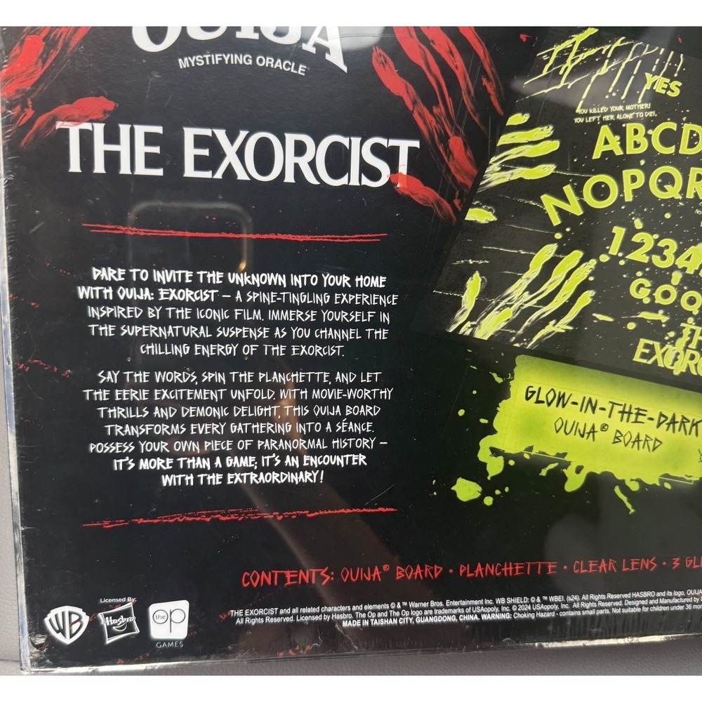 Ouija Board The Exorcist Glow in the Dark Edition NEW Sealed - Picture 4 of 5